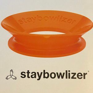 Orange Staybowlizer Ring for Stabilizing Bowls While Cooking